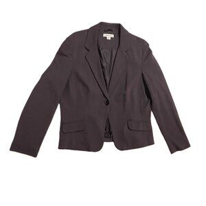 Coldwater Creek One Button Dark Purple Blazer - Size Large (14-16)
